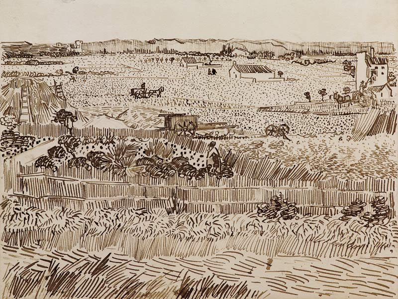 V.v.Gogh / The harvest from Vincent van Gogh