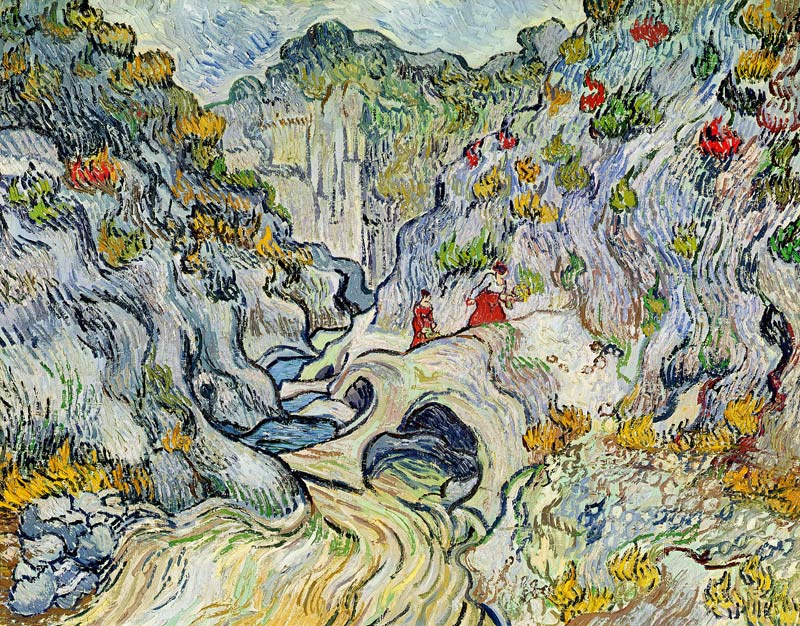 The ravine of the Peyroulets from Vincent van Gogh