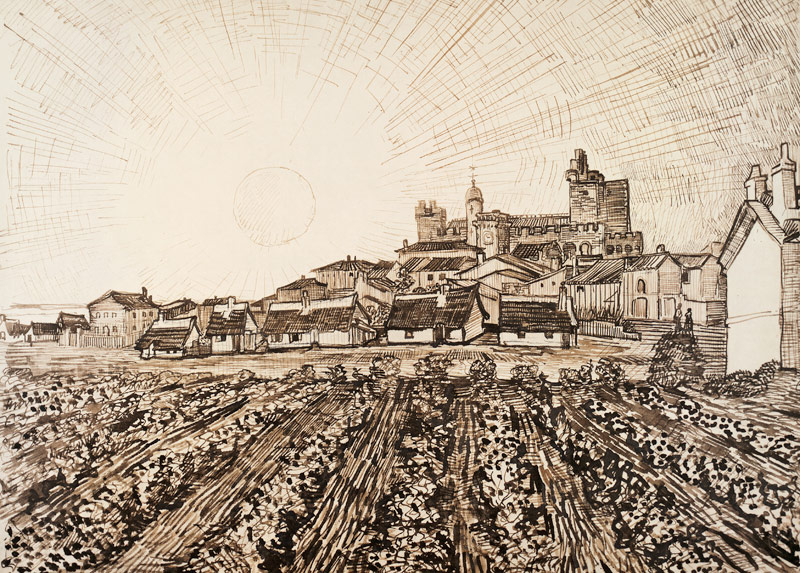 View of Saintes-Maries from Vincent van Gogh