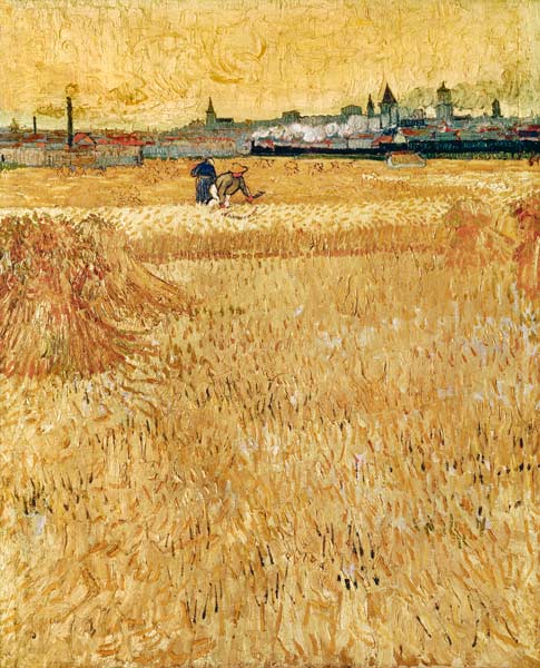 Weizenfeld mit Blick auf Arles from Vincent van Gogh