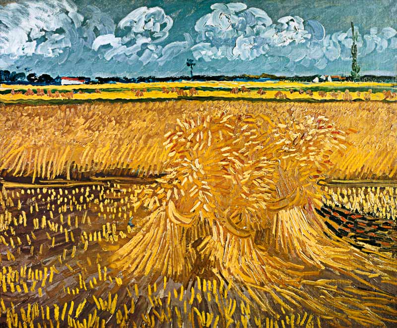 Wheatfield with Sheaves from Vincent van Gogh