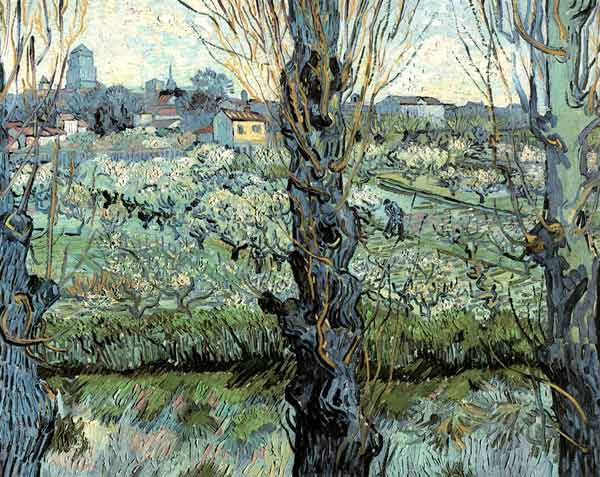 Blühender Obstgarten mit Blick auf Arles from Vincent van Gogh