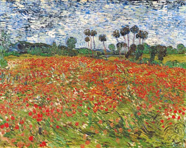 Field of Poppies, Auvers-sur-Oise from Vincent van Gogh
