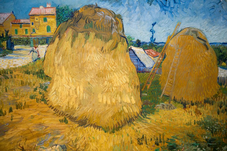 Wheat Stacks in Provence from Vincent van Gogh