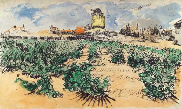 Die Mühle von Alphonse Daudet from Vincent van Gogh