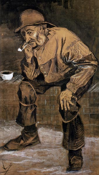 Old man with a pipe from Vincent van Gogh