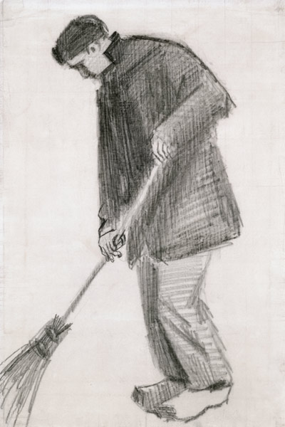 The street cleaner (charcoal) from Vincent van Gogh