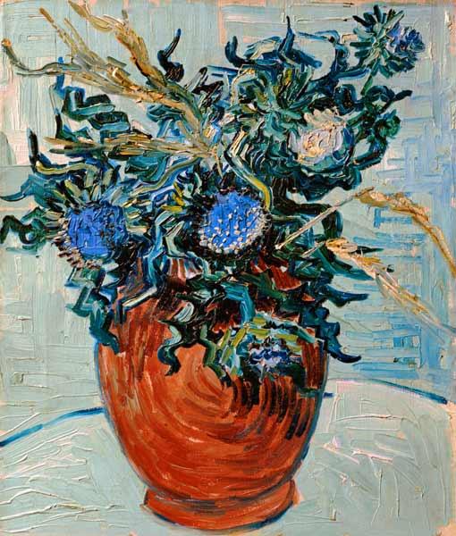 Still life with thistles