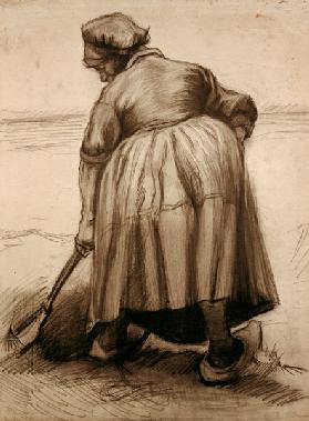 V.van Gogh, Peasant Woman Digging /Draw.