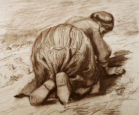 Vincent van Gogh, Kneeling Peasant Woman