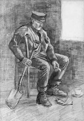 Man with a Spade Resting