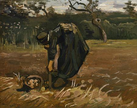 Gogh/Peasant woman digging potatoes/1885