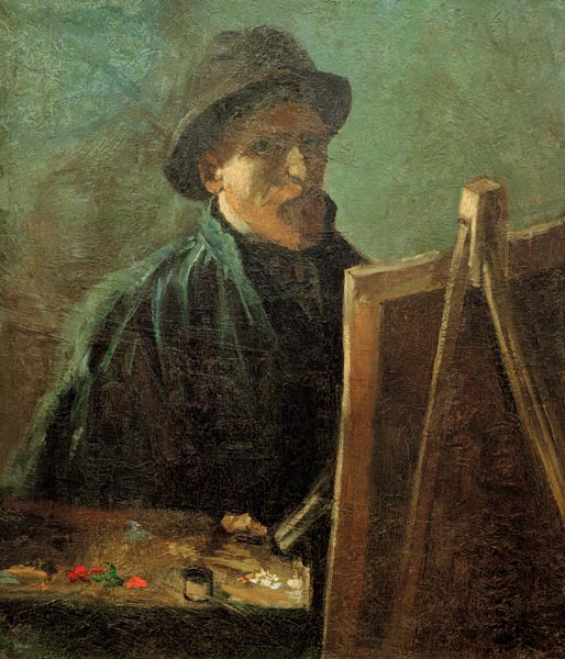 van Gogh, Self-Portrait at Easel / 1886 from Vincent van Gogh