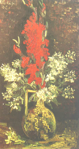 Vase mit Gladiolen und Nelken from Vincent van Gogh