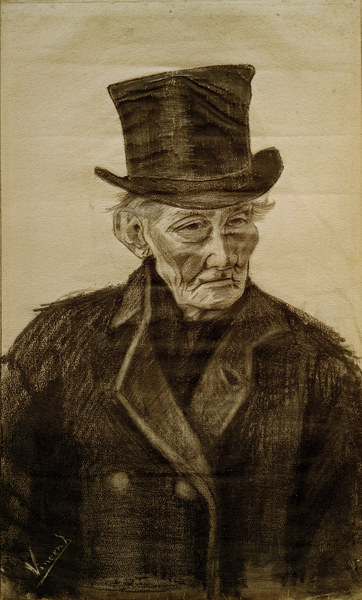 V.van Gogh, Old Man w.Top Hat / Draw. from Vincent van Gogh