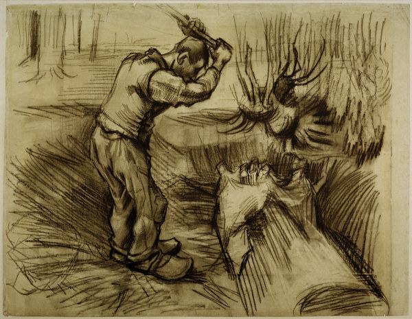 V.van Gogh, Woodcutte / Drawing / 1885 from Vincent van Gogh