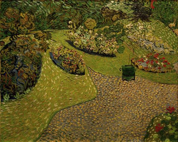 V.v.Gogh, Garden in Auvers / painting from Vincent van Gogh