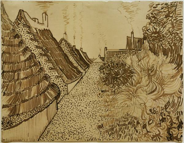 V.v.Gogh, Street in Saintes-Maries/Draw. from Vincent van Gogh