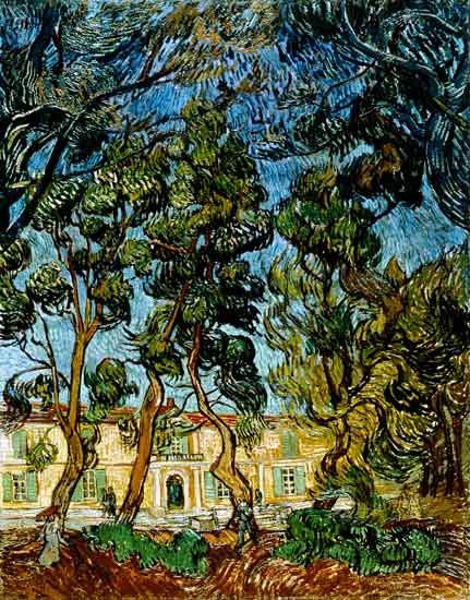 Trees in the Garden of St. Paul's Hospital from Vincent van Gogh