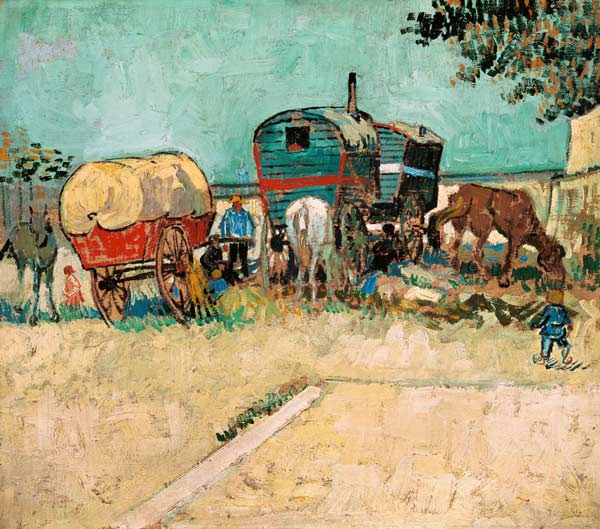 Zigeunerlager mit Pferdewagen from Vincent van Gogh