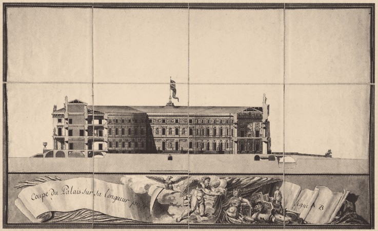 Saint Michael's Castle in Saint Petersburg from Vincenzo Brenna