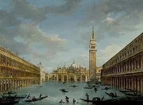 Der Markusplatz in Venedig bei Hochwasser from Vincenzo Chilone