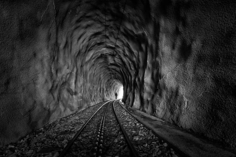 In the bowels of the mountain-BW from Vito Guarino