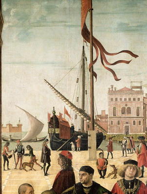 The Arrival of the English Ambassadors at the Court of Brittany, from the Legend of Saint Ursula (oi from Vittore Carpaccio