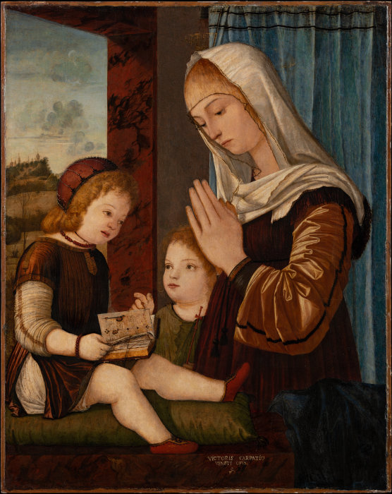 Madonna mit Kind und Johannesknaben from Vittore Carpaccio