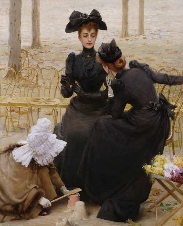 Conversation in the Jardin du Luxembourg