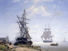 Ships in a Dutch Estuary
