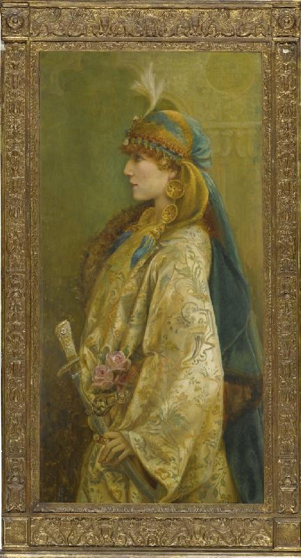 Portrait of Sarah Bernhardt as Roxanna in "Adrienne Lecouvreur" from Walford Graham Robertson