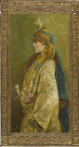Portrait of Sarah Bernhardt as Roxanna in "Adrienne Lecouvreur"