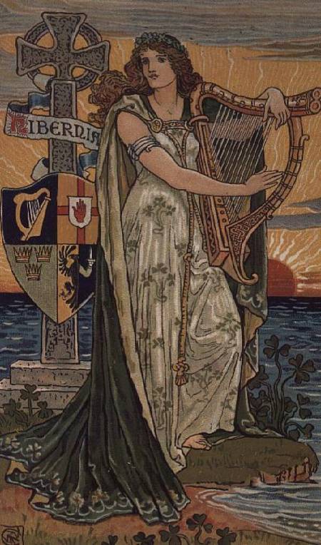 United Ireland, Calendar for 1897, made for Royal Ulster Works, Belfast from Walter Crane