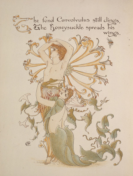 Wind and Honeysuckle from Walter Crane