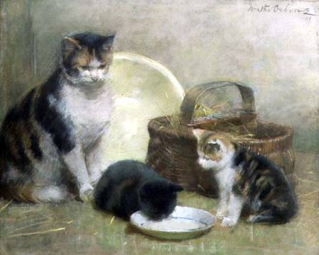 Cat and Kittens from Walter Frederick Osborne