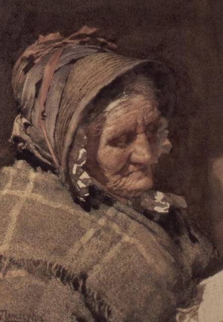 The Old Fisherwoman from Walter Langley