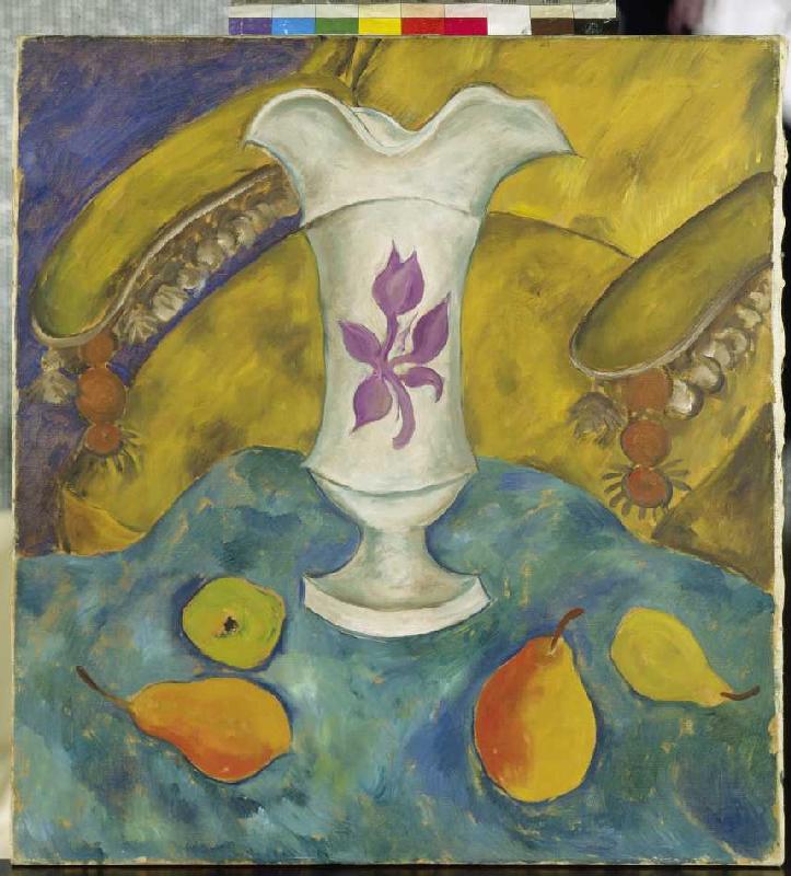 Stillleben mit weißer Vase und Früchten from Walter Ophey