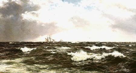 Seascape with Ships in Mid Channel from Walter Shaw