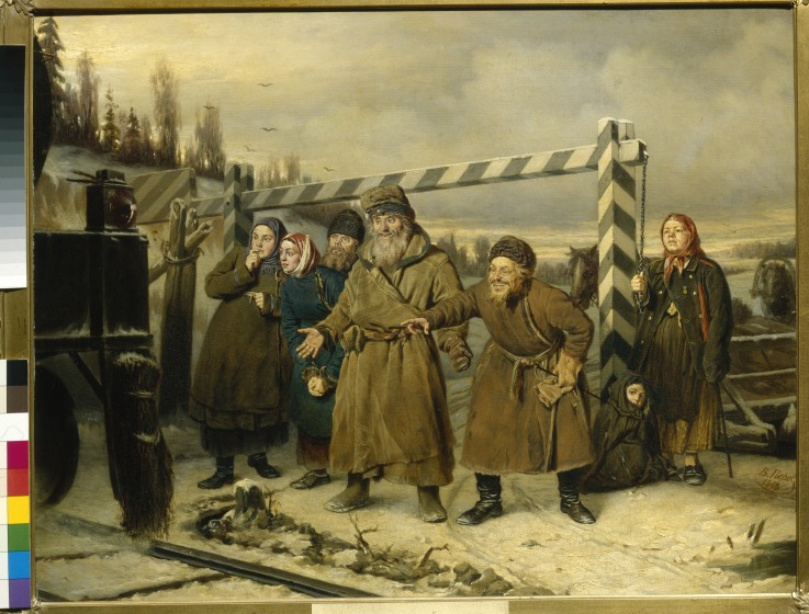 A scene at the Railroad from Wassili Perow