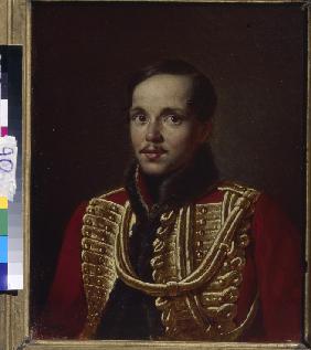 Portrait of the poet Mikhail Lermontov (1814-1841)
