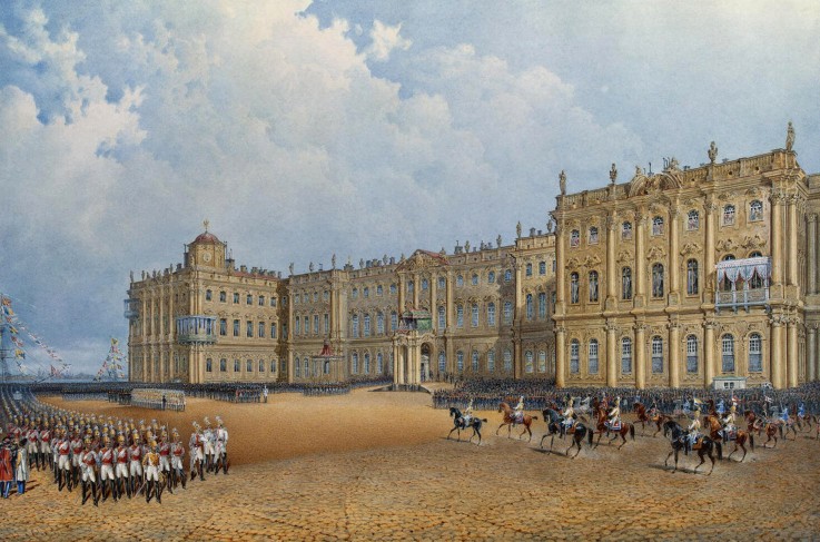 View of the Winter Palace from the Admiralty from Wassili Sadownikow