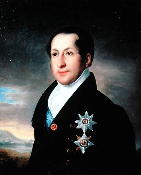 Portrait of Prince Sergej Golitsyn (1774-1859) from Wassili Tropinin