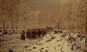 Rückzug der napoleonischen Truppen aus Russland. from Wassili Werestschagin