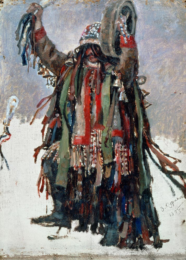 A Shaman, sketch for 'Yermak Conquers Siberia' from Wassilij Iwanowitsch Surikow