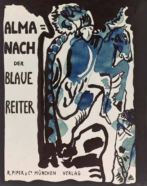 Endgültiger Entwurf für den Umschlag des Almanachs Der blaue Reiter from Wassily Kandinsky