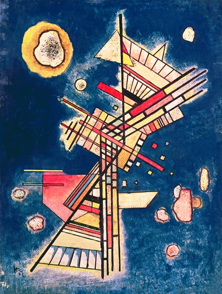 Composition with a Blue Background from Wassily Kandinsky