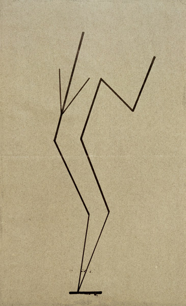 Analytical drawing after photos of dancing….. from Wassily Kandinsky