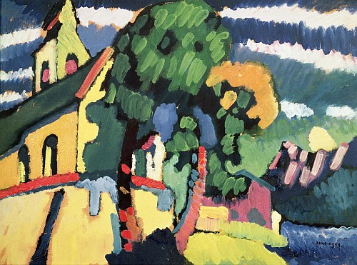 Bavarian Landscape with a Church  from Wassily Kandinsky