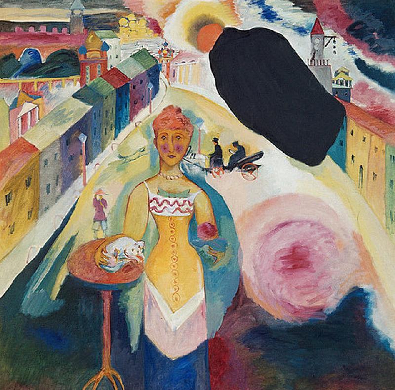 Dame in Moskau (Moskovitin) from Wassily Kandinsky